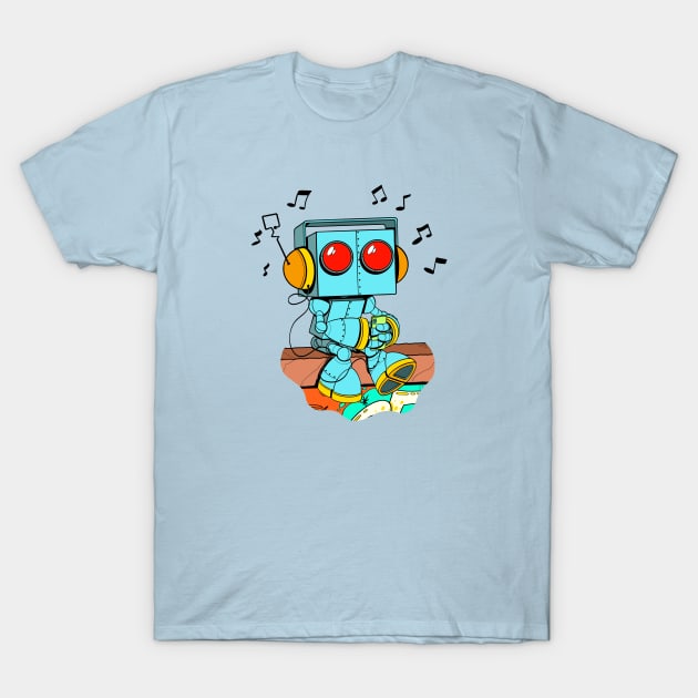 Robot Beats T-Shirt by JIMBOT